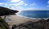 Porthcew Beach (otherwise known as Rinsey beach). - Thumbnail Image