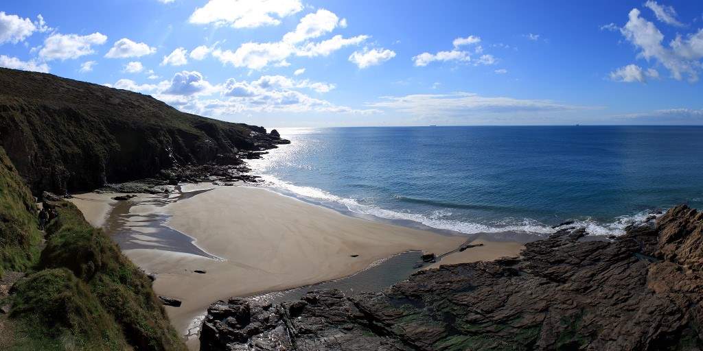 Porthcew Beach (otherwise known as Rinsey beach).