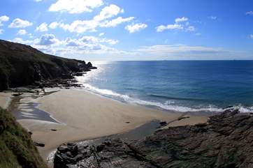 Porthcew Beach (otherwise known as Rinsey beach).