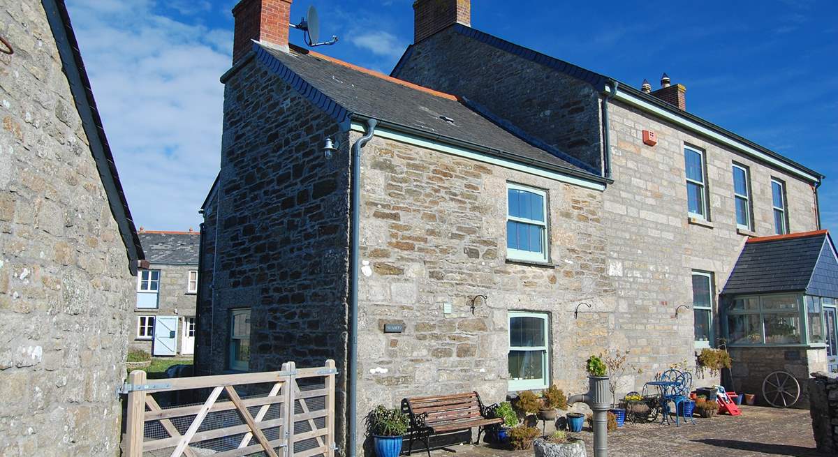 Welcome to Sunsets (over Rinsey), the annexe is on the left-hand side of the family home.