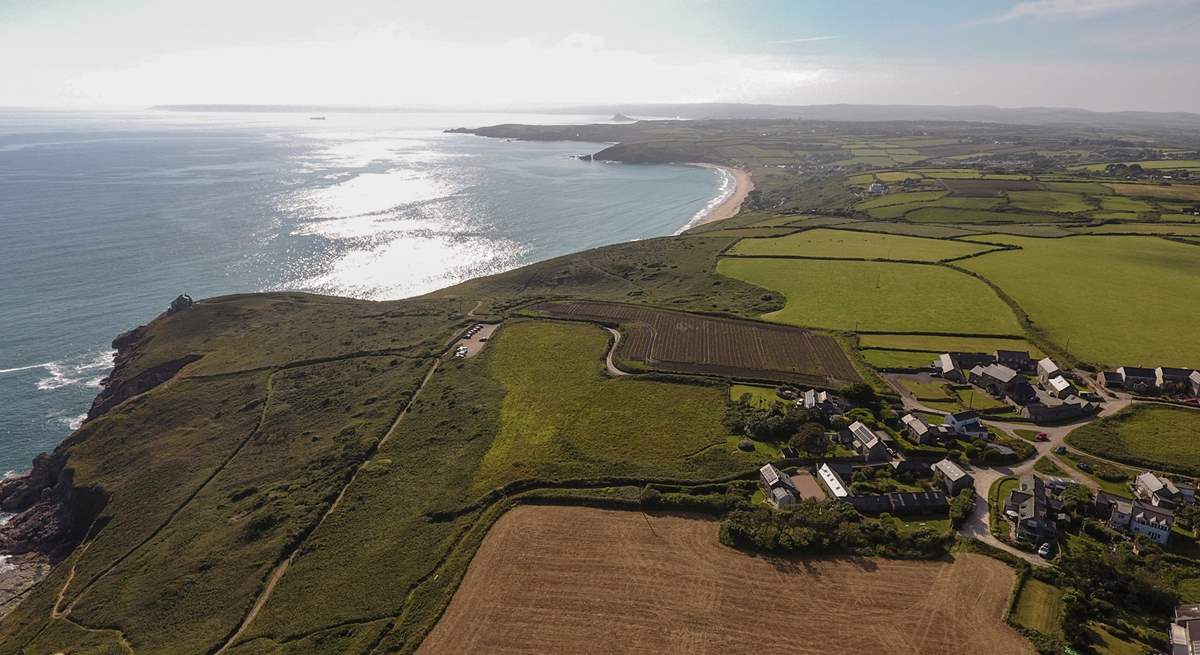 Sunsets (over Rinsey) is one of the last properties on the headland.