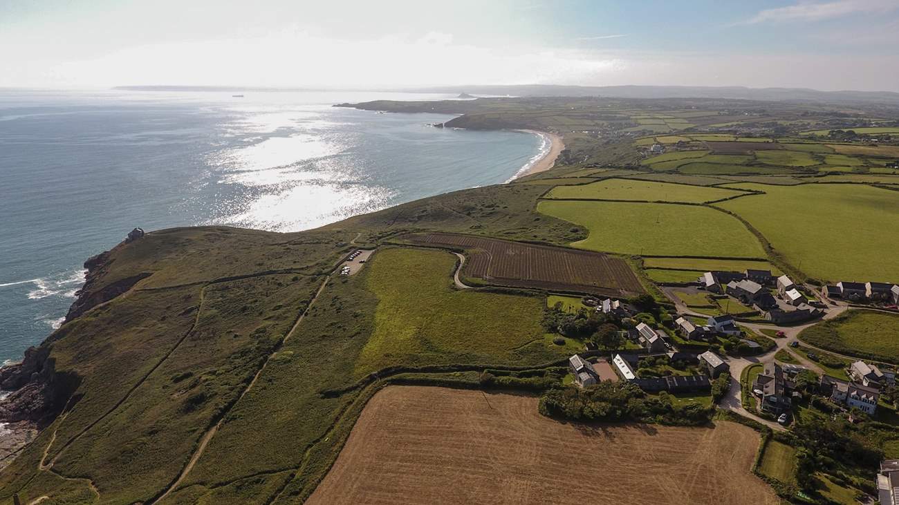 Sunsets (over Rinsey) is one of the last properties on the headland.