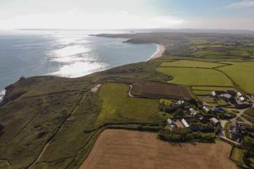 Sunsets (over Rinsey) is one of the last properties on the headland.