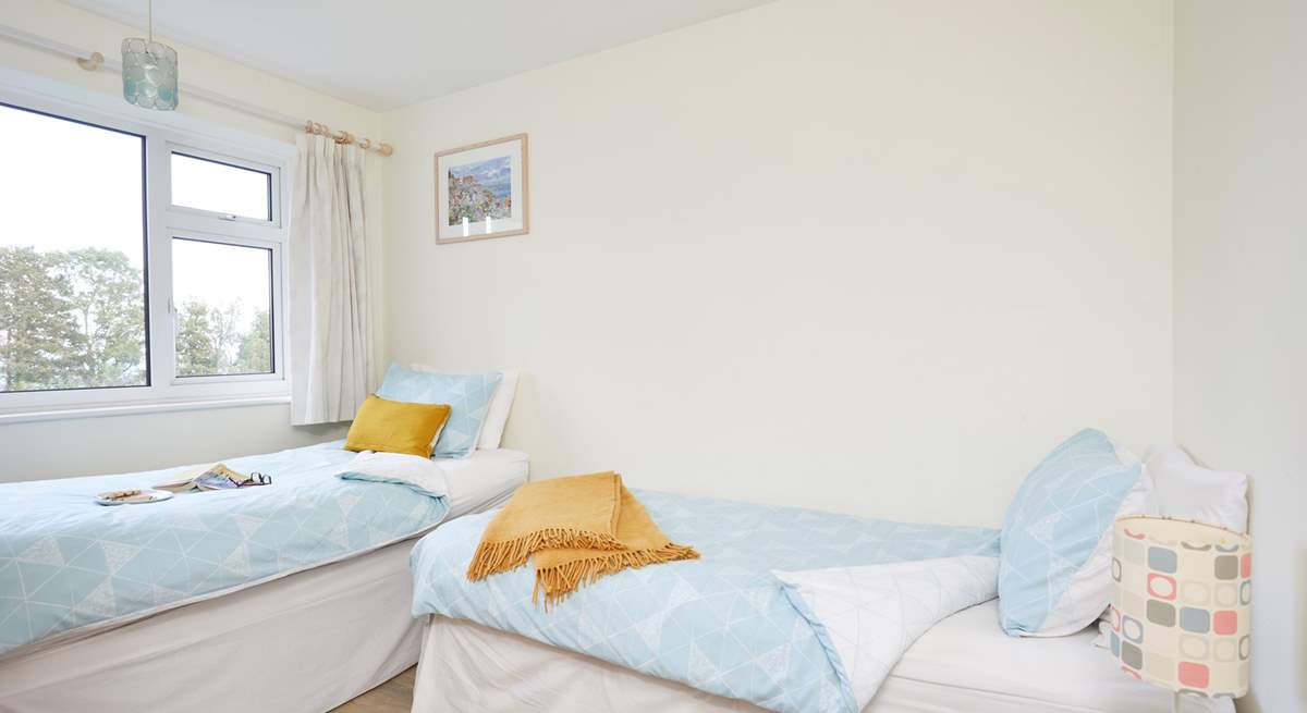 The twin bedroom is on the second floor, ideal for the children in your party.