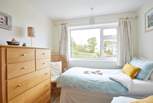 The lovely views can also be admired from the twin bedroom. 