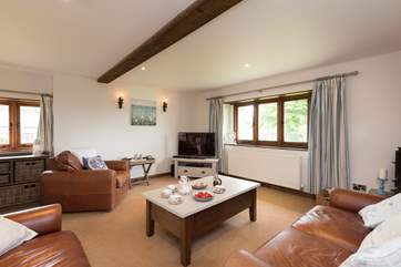 The sitting room invites you to relax into your holiday.