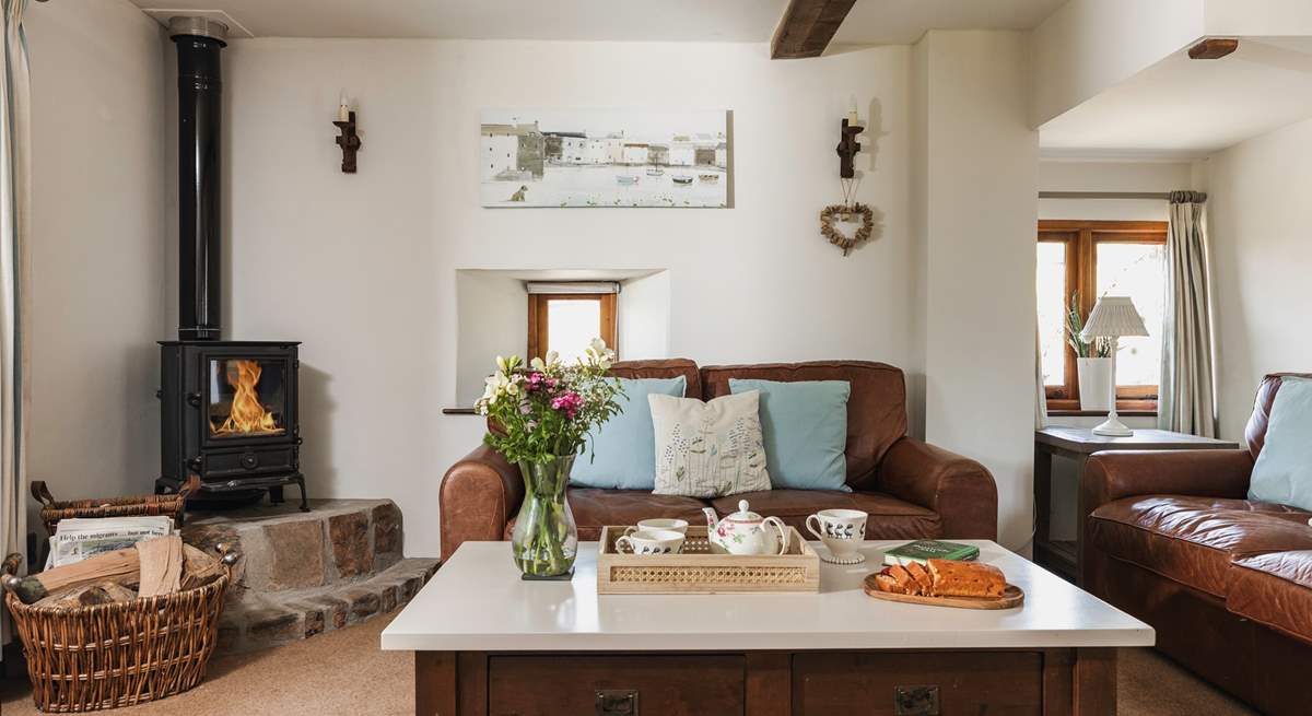 The sitting room invites you to relax into your holiday.