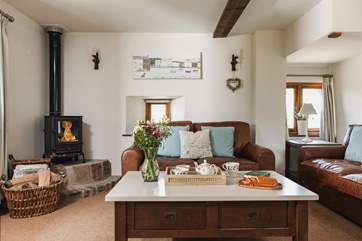 The sitting room invites you to relax into your holiday.