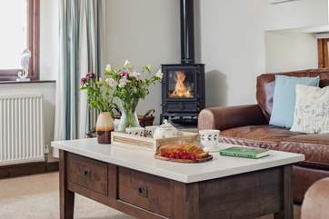 The sitting room invites you to relax into your holiday.