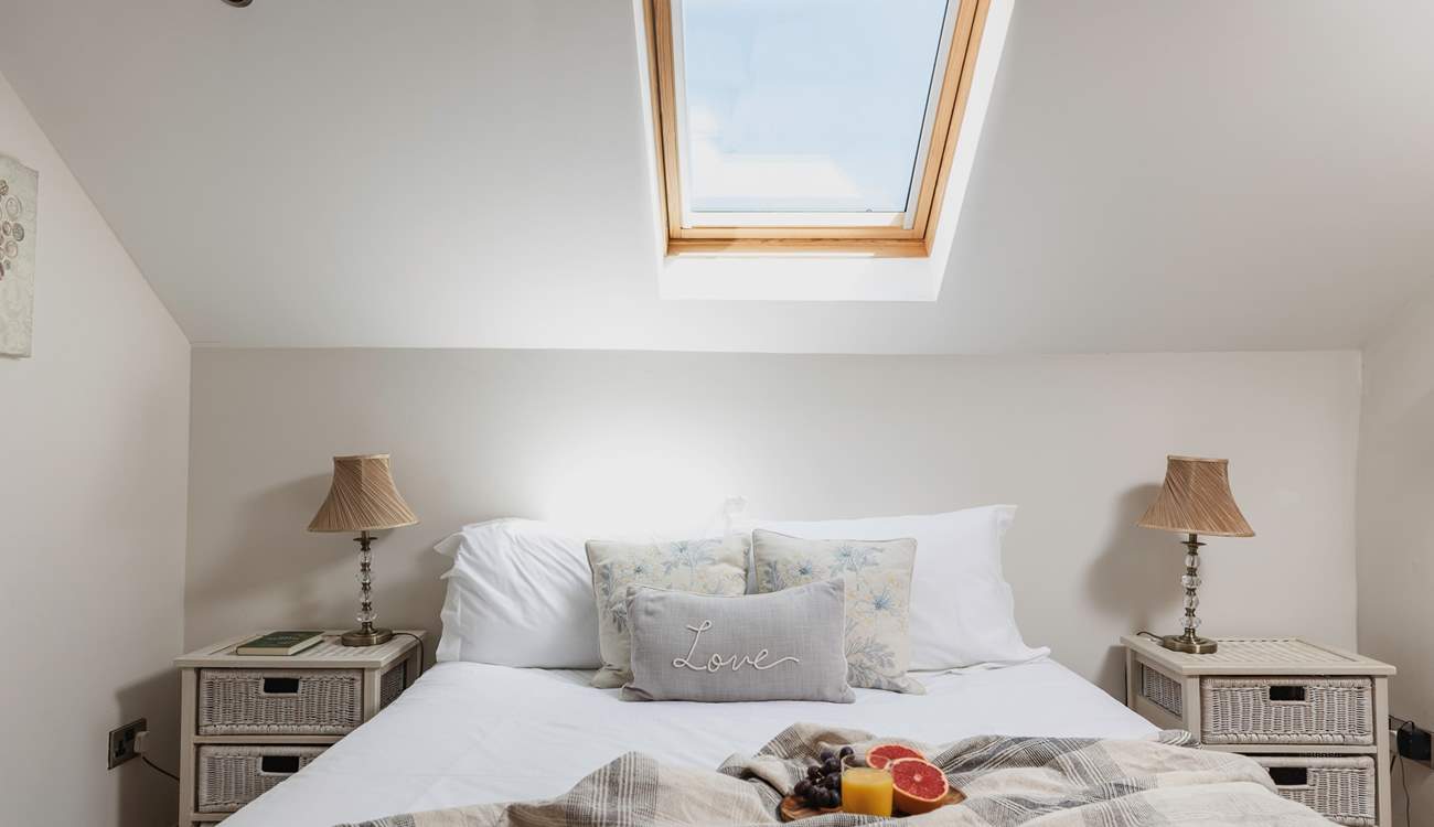 The high ceilings and beams add character to this top quality barn conversion.