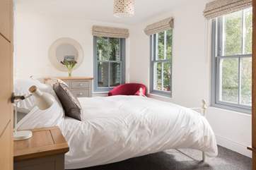 You can lie in bed and look at the view.