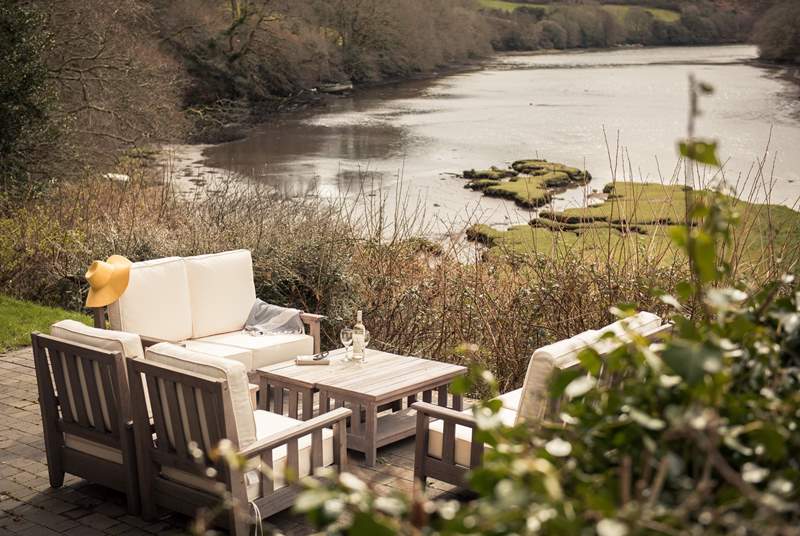 A tranquil spot overlooking tidal Polwheveral Creek.