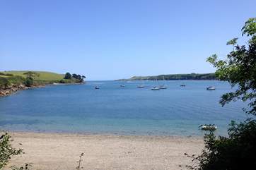 Durgan Beach is only a short drive away.