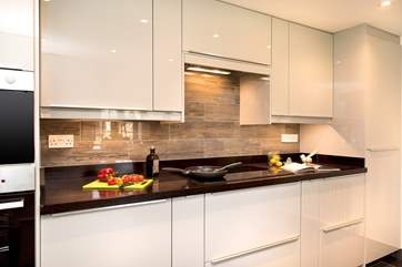 The kitchen is beautifully appointed and has all that you need.