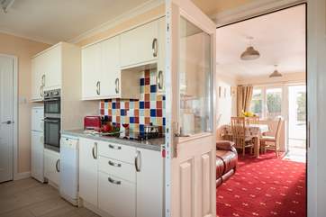 Leading through from the kitchen to the sitting/dining-room.
