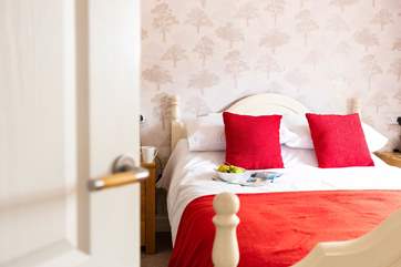 The cottage bedroom.