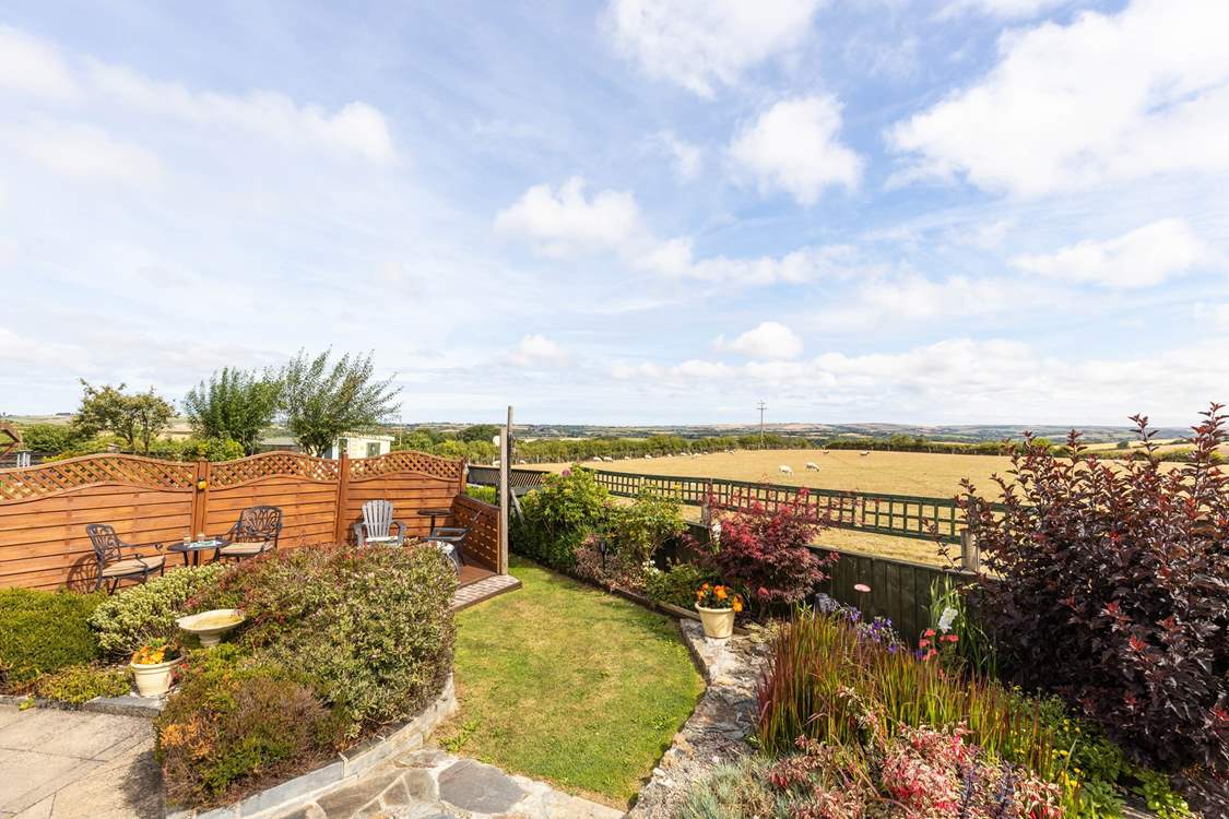 Settle down in the evenings and enjoy the peaceful views across the meadow.