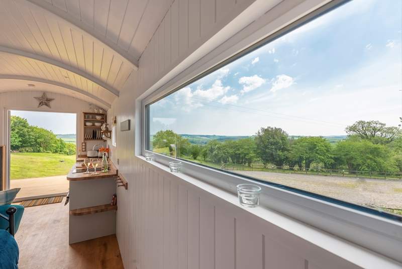 This large window not only allows light to flood in, but also means you can enjoy the glorious country views from inside too.