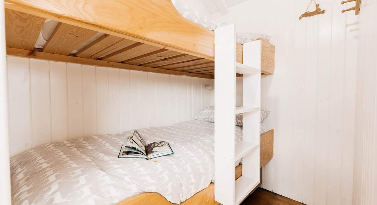 The kids will love the bunk beds in their private nook