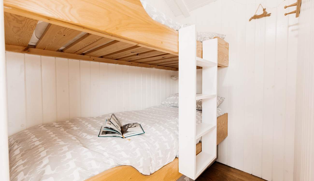 The kids will love the bunk beds in their private nook