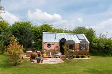 The stunning Observatory in all its glory, clad in copper and shining in the sunlight.