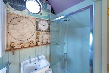 The en suite shower-room is just as special as the rest of the Observatory.