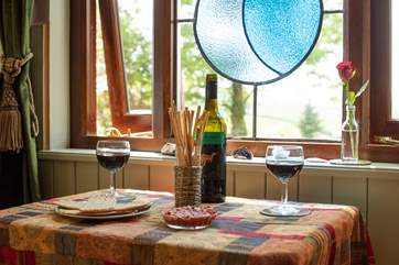 Enjoy a glass of wine or two and take in the view.