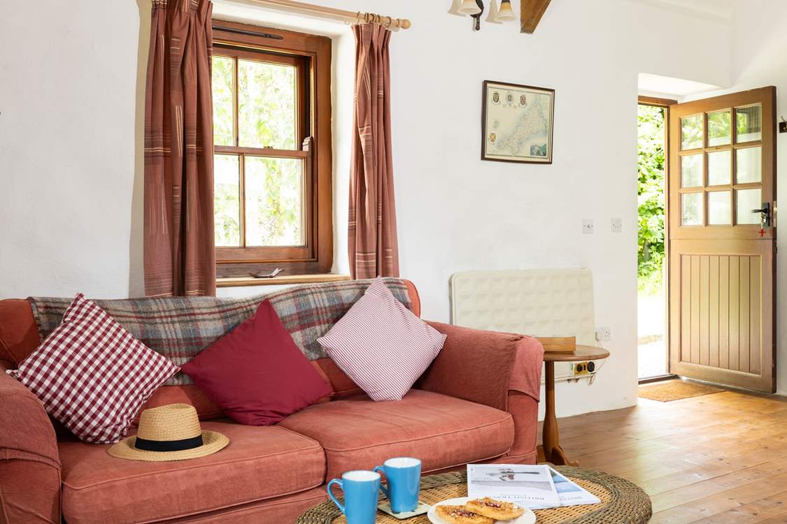 The comfy sofa can be made into a bed for those requiring more flexible sleeping arrangements.