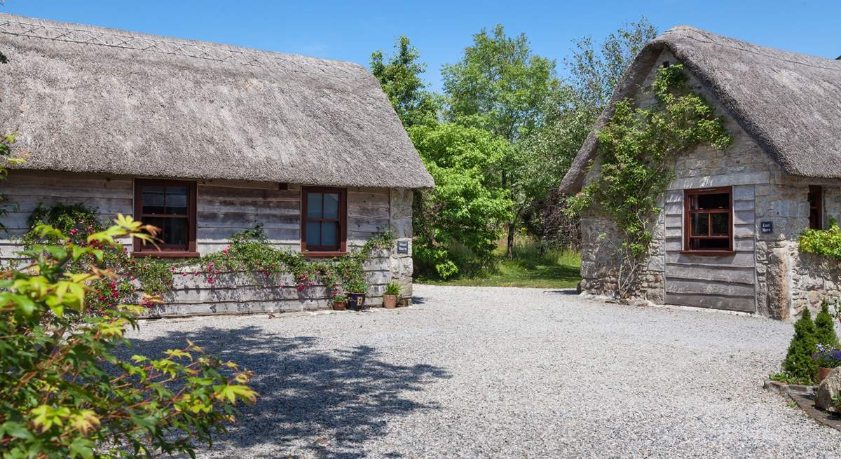 West and East Barn are both detached and located near to one another. 