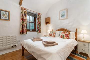 The lovely light bedroom.