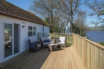 Step out of the patio doors, and this little piece of heaven awaits.