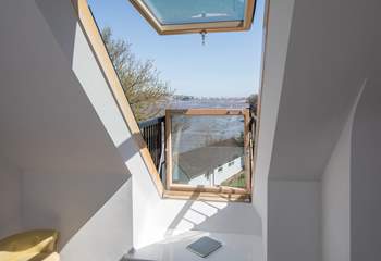 The fabulous Velux window in bedroom 5 offers great views and oodles of that magical Devon air.