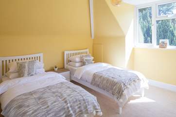 The sunny twin bedroom, bedroom 4.
