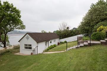 The pretty annexe is nestled on the waters edge and really is the icing on the cake.