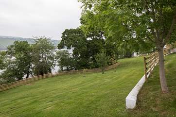 The views over the lawn are equally picturesque.