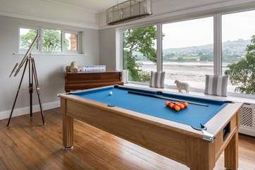 The games-room even has a telescope to help enhance your amazing views over the water.