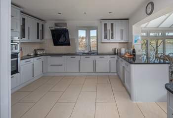 Very spacious kitchen, perfect for whipping up a feast.