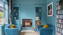The gorgeous snug is perfect for a quiet read or to catch up with the daily paper.