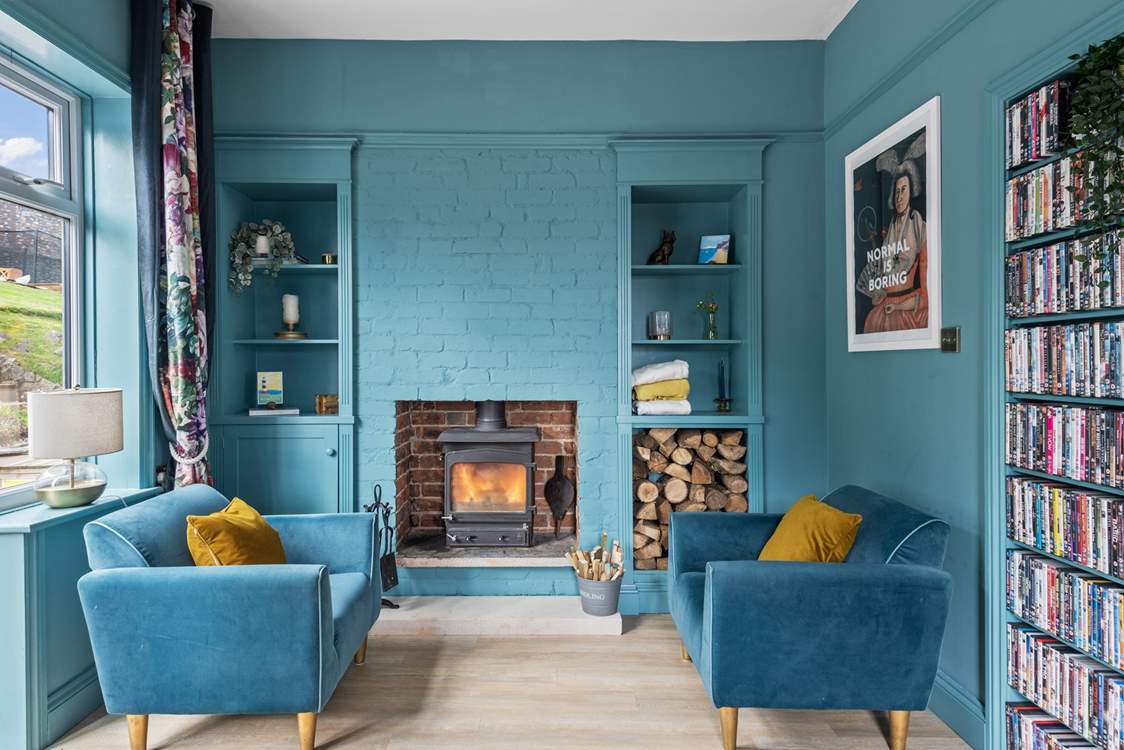 The gorgeous snug is perfect for a quiet read or to catch up with the daily paper.