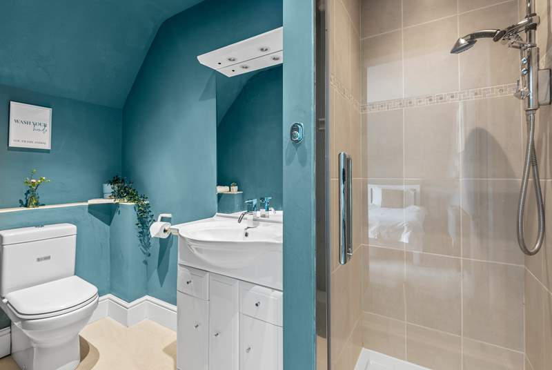 This is the stylish en suite shower room to bedroom 4.