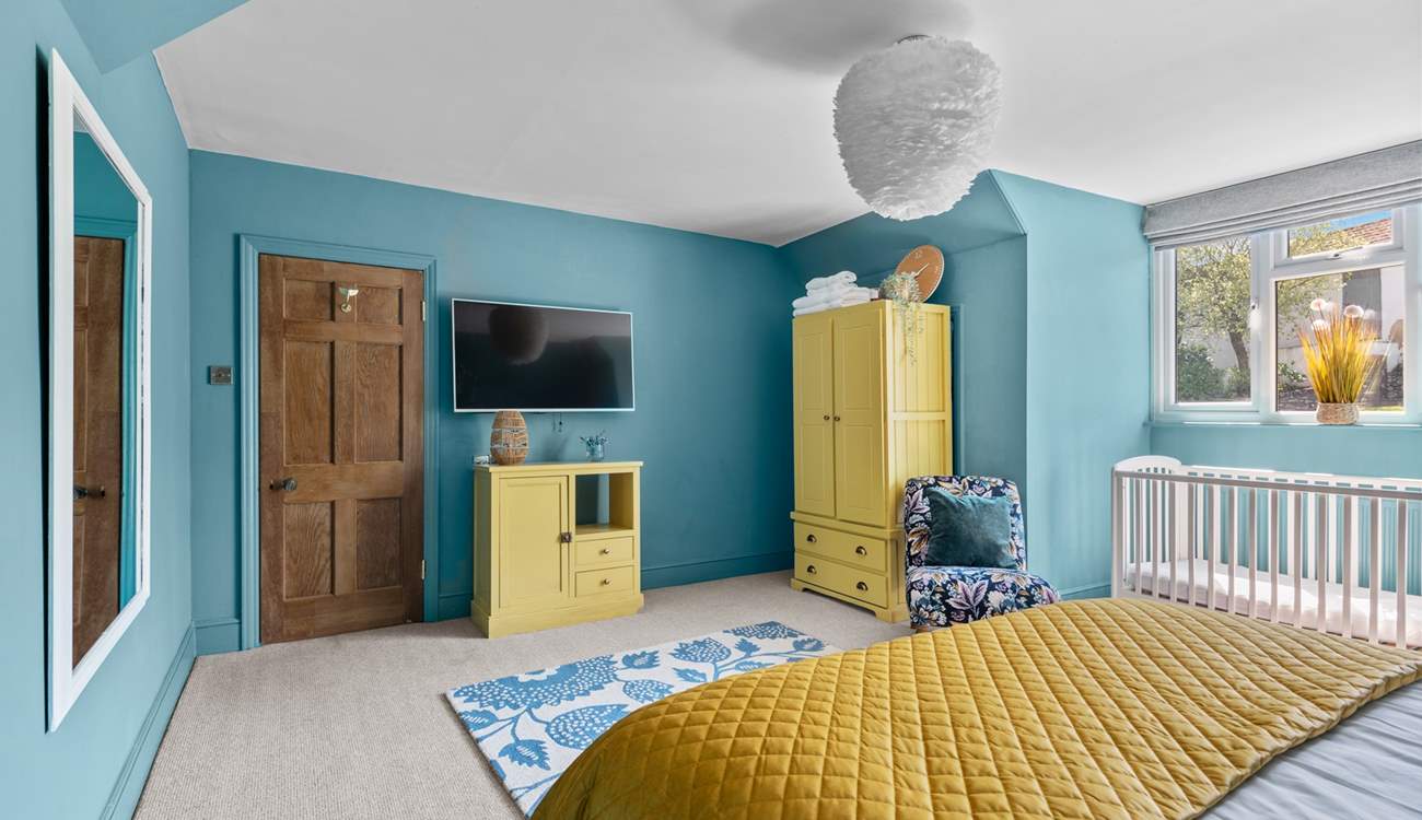 Catch up on the morning news on the Smart TV in bedroom 3.