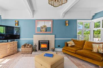 The wood-burner will keep you cosy, making this the perfect year round destination.
