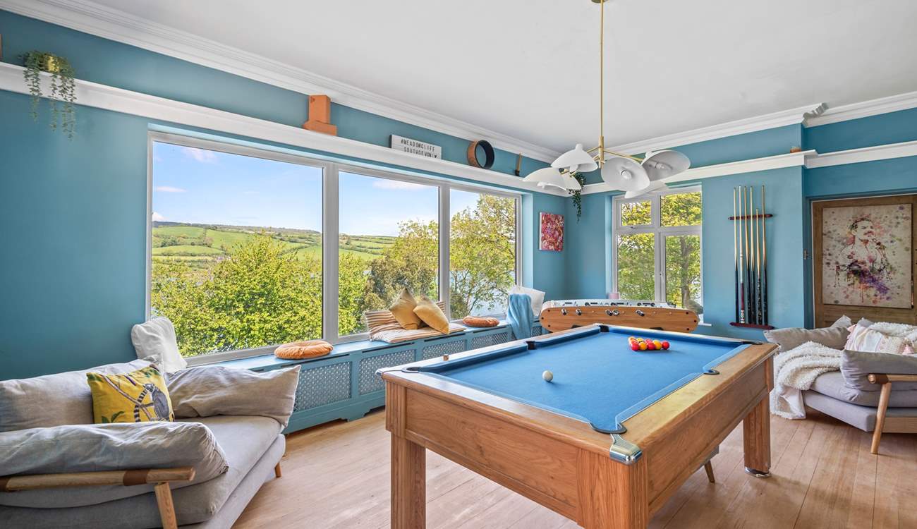 Entertain the party with a pool or table football competition, that is of course if you can tear your eyes away from the beautiful views.