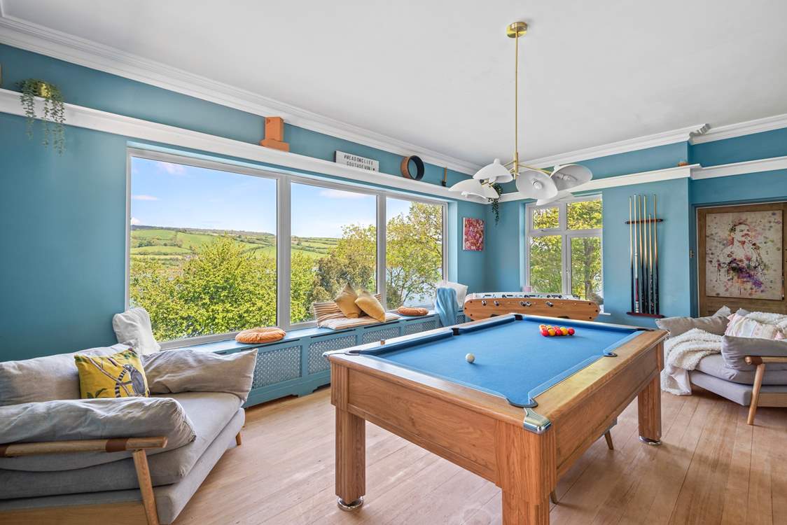 Entertain the party with a pool or table football competition, that is of course if you can tear your eyes away from the beautiful views.