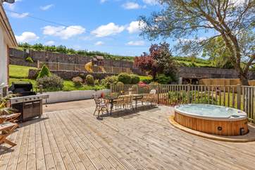 The deck is perfect for sociable holidays.