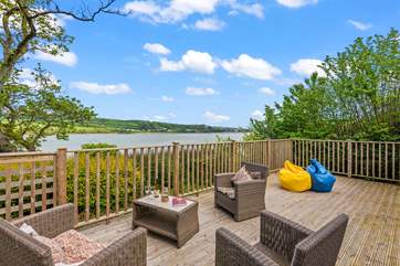 The annexe has a fabulous private deck.