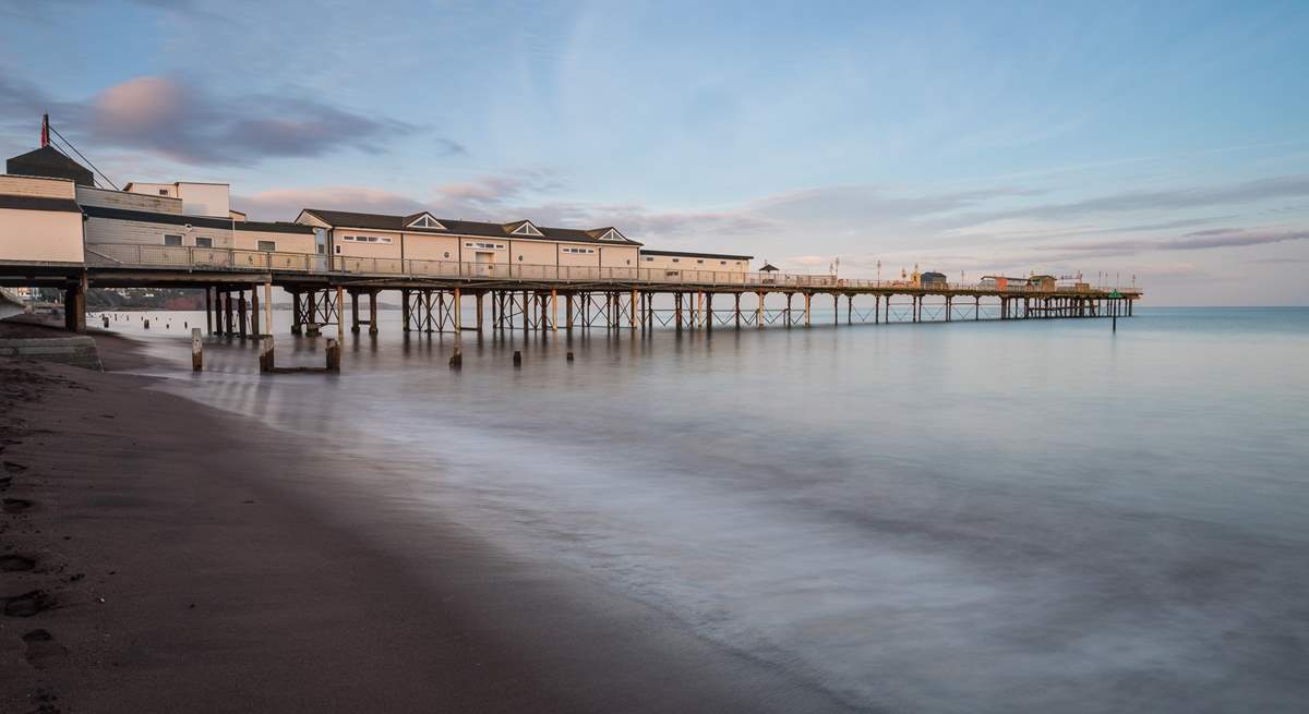 The coastal town of Teignmouth is across the estuary.