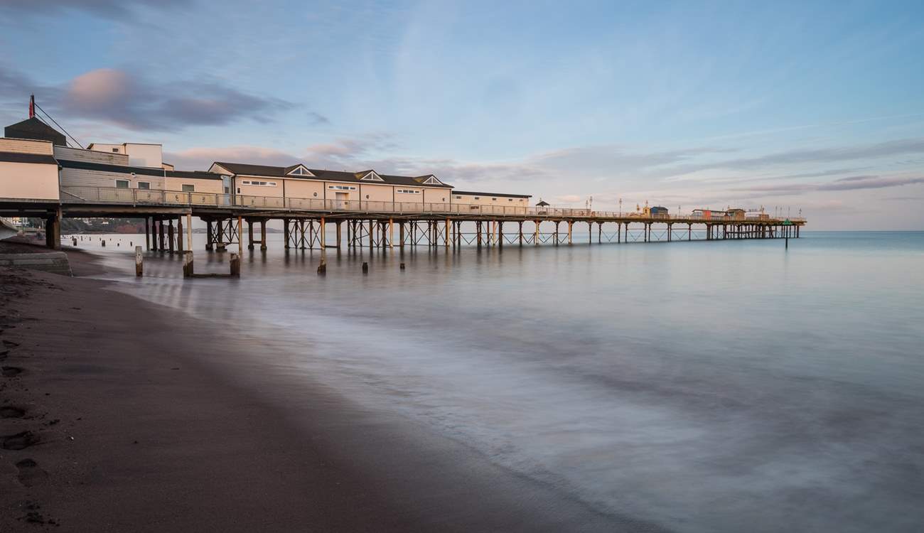 The coastal town of Teignmouth is across the estuary.