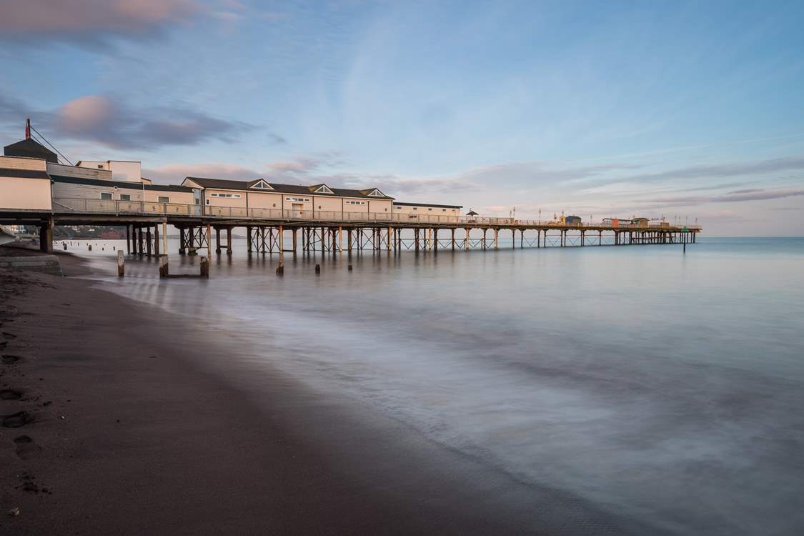 The coastal town of Teignmouth is across the estuary.