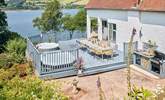 The large deck has all you need for a blissful holiday including two hot tubs, barbecue and the most splendid views. - Thumbnail Image